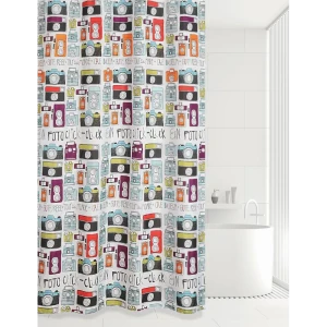 Штора для ванны Cameras, 180х180 см, полиэстер