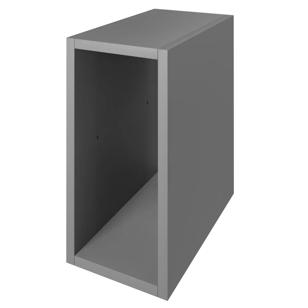 Стеллаж КУБ 1 секция 18х36х32 см ЛДСП цвет графит Santreyd STLM-2211888 - Вид №3