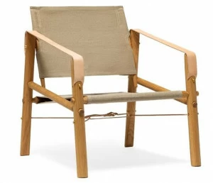 We Do Wood Кресло с подлокотниками из дерева и ткани  3070101