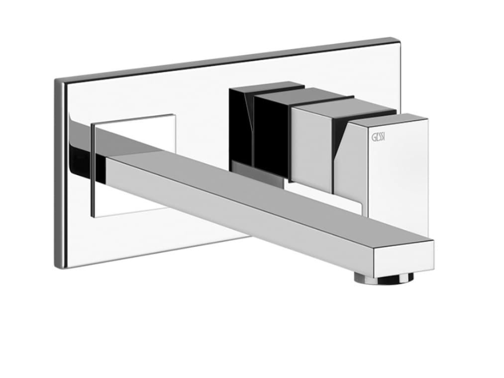 Латунный настенный смеситель для раковины с 2 отверстиями Gessi прямоугольник ARCH-00009880 - Вид №2