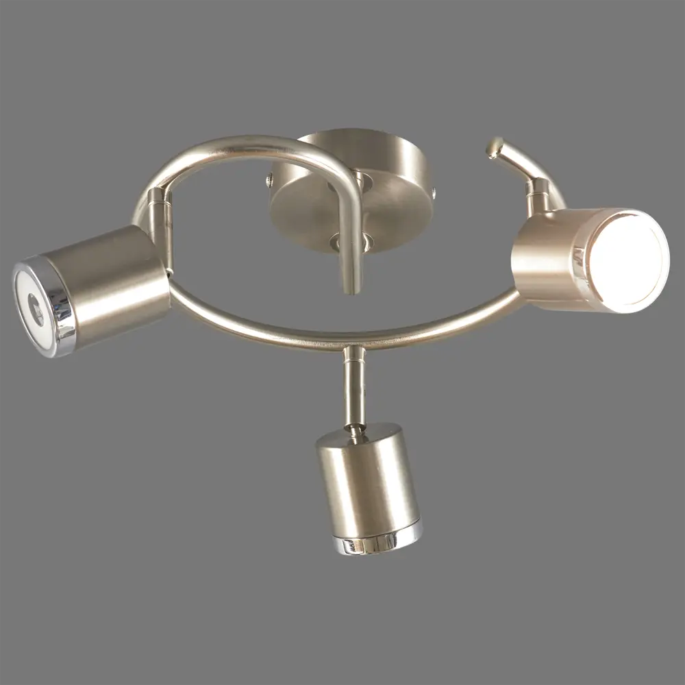 Спот светодиодный Globo 56958, 3x5 Вт, цвет матовый никель STLM-2031636 - Вид №2