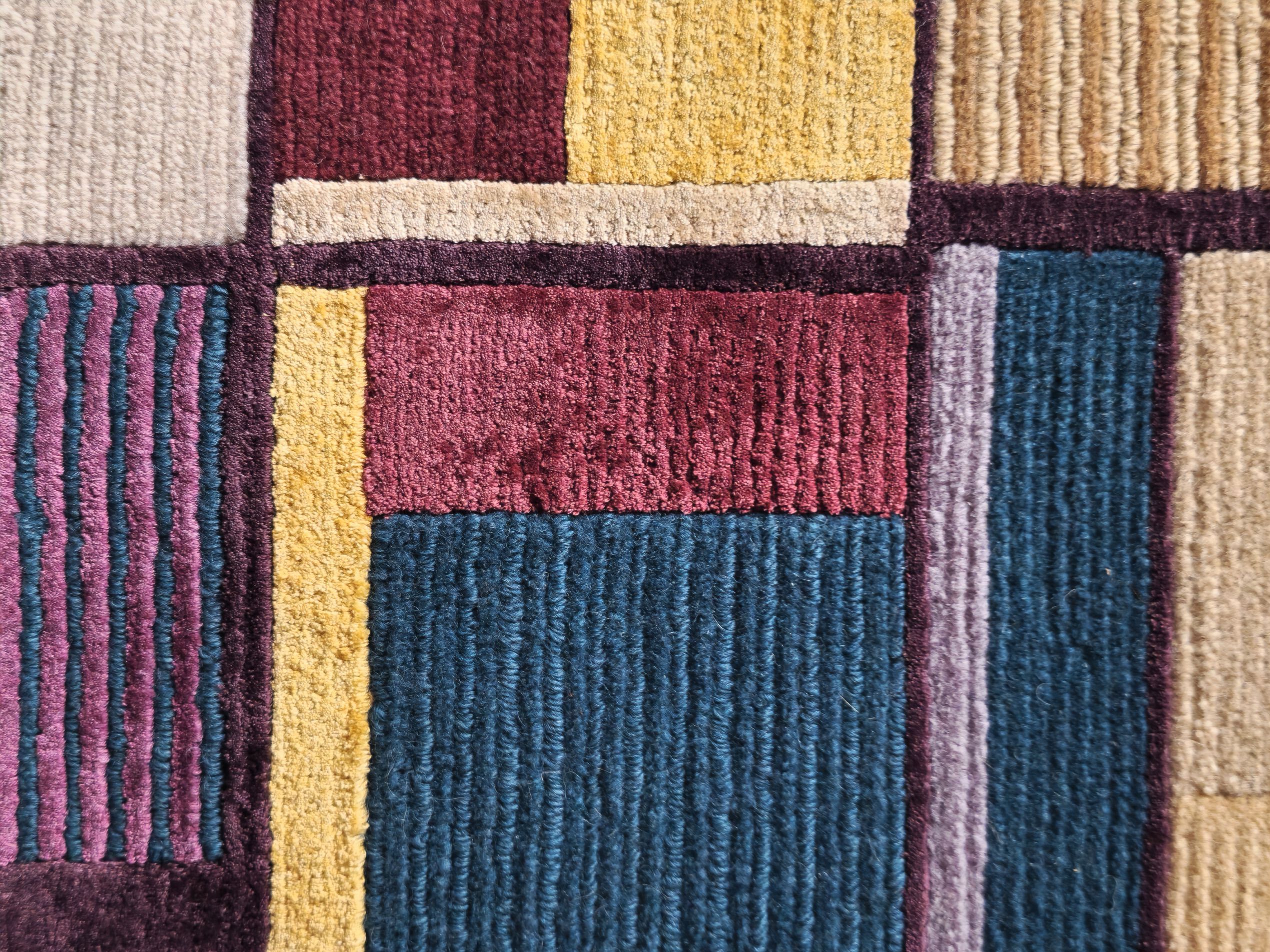 Прямоугольный ковер ручной работы Tapis Rouge абстракция ARCH-00073322 - Вид №2