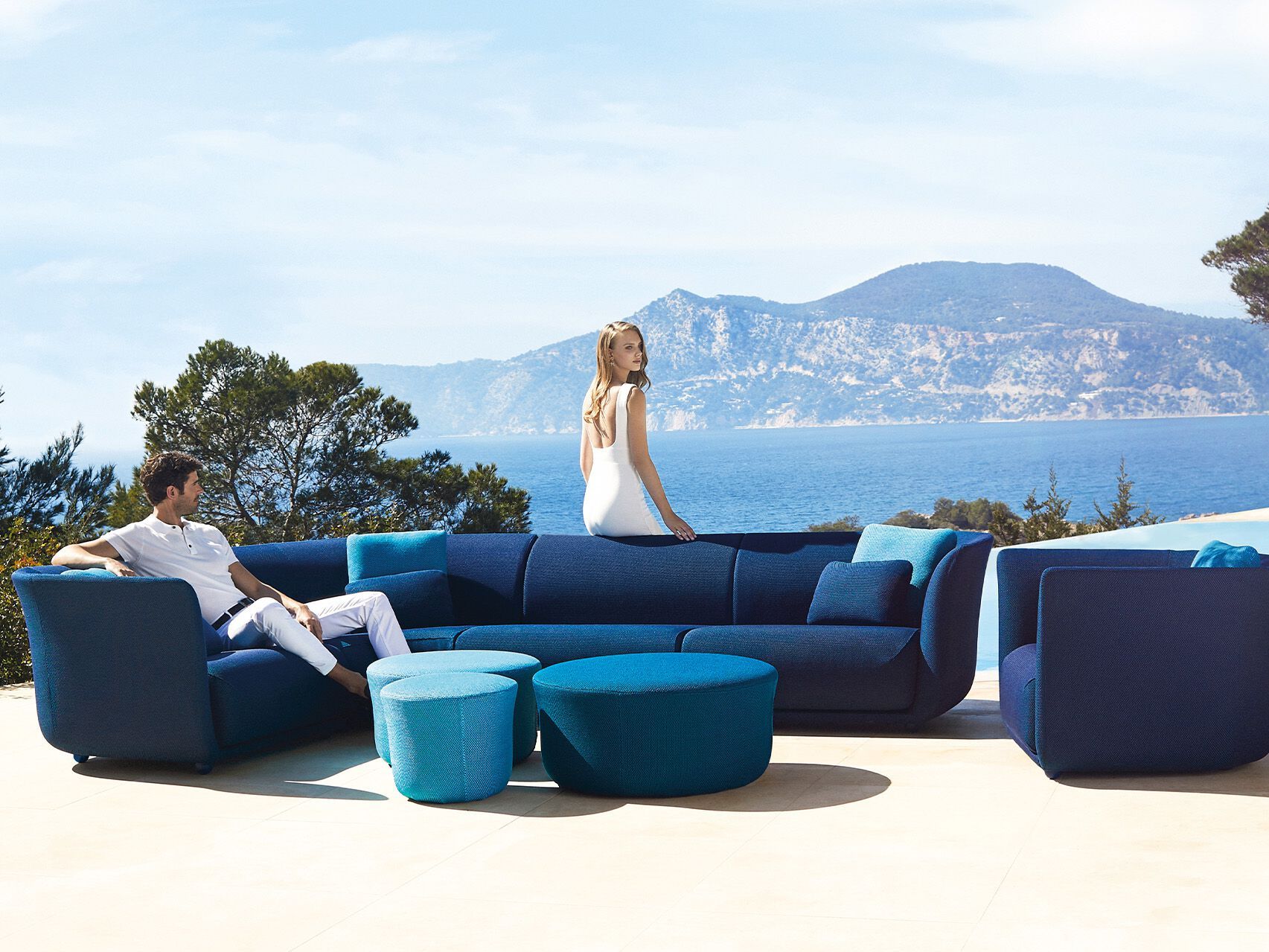 Тканевое садовое кресло с подлокотниками Vondom Suave ARCH-00129327 - Вид №3