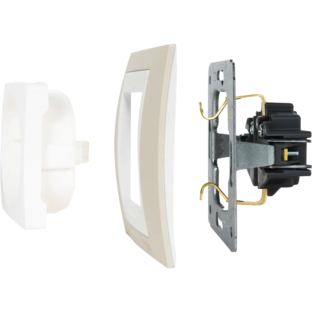 Рамка для розеток и выключателей Systeme Electric Unica 3 поста, цвет песчаный/белый STLM-2030140 - Вид №3