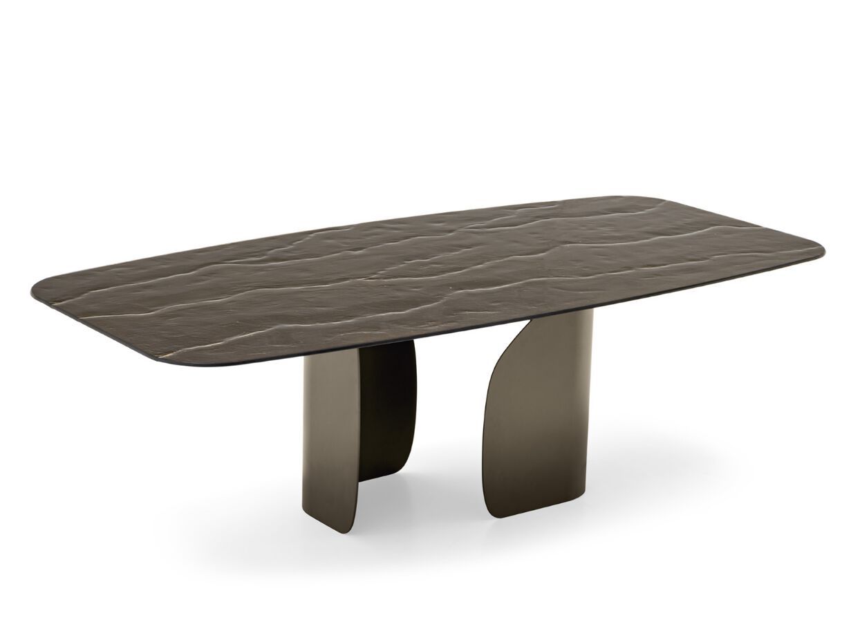 Стальной и деревянный бочковый стол Calligaris TWINS ARCH-00060981