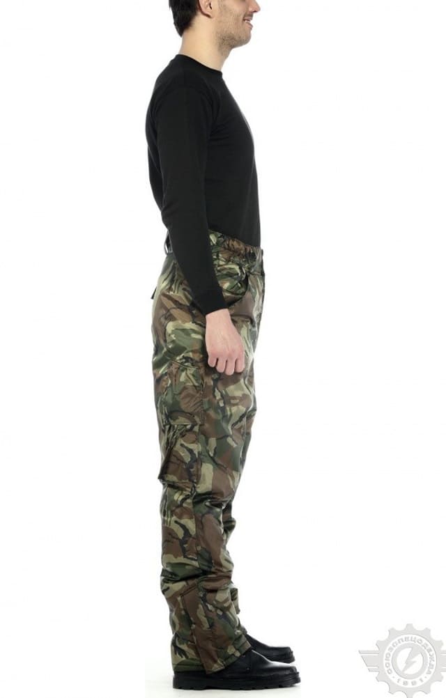 61435 Брюки камуфляжные непромокаемые зимние зеленые  Зимняя спецодежда  размер 52-54/170-176  - Вид №2