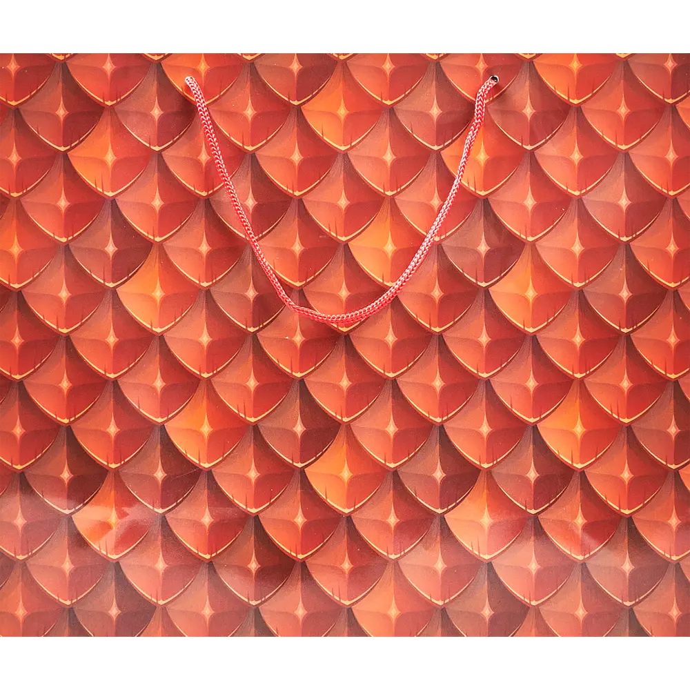 Пакет подарочный «Чешуя» 40x35 см цвет красный Santreyd STLM-2147255 - Вид №1