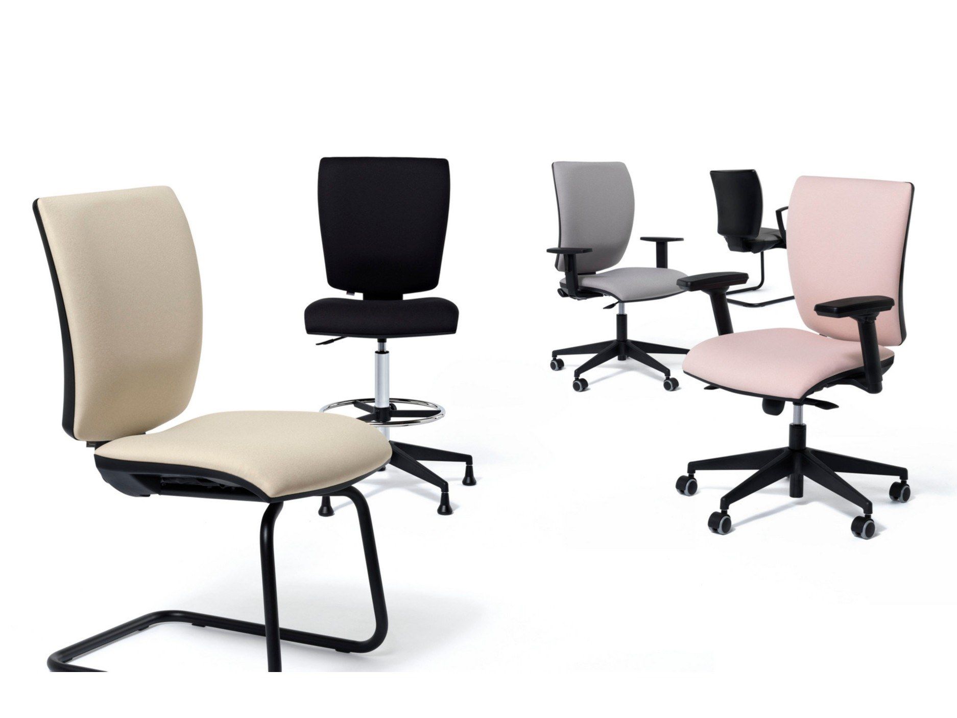 5 спиц подлокотник ткань операционный офисный стул Diemme Five ARCH-00043934 - Вид №4