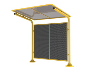 Навес из стали и поликарбоната