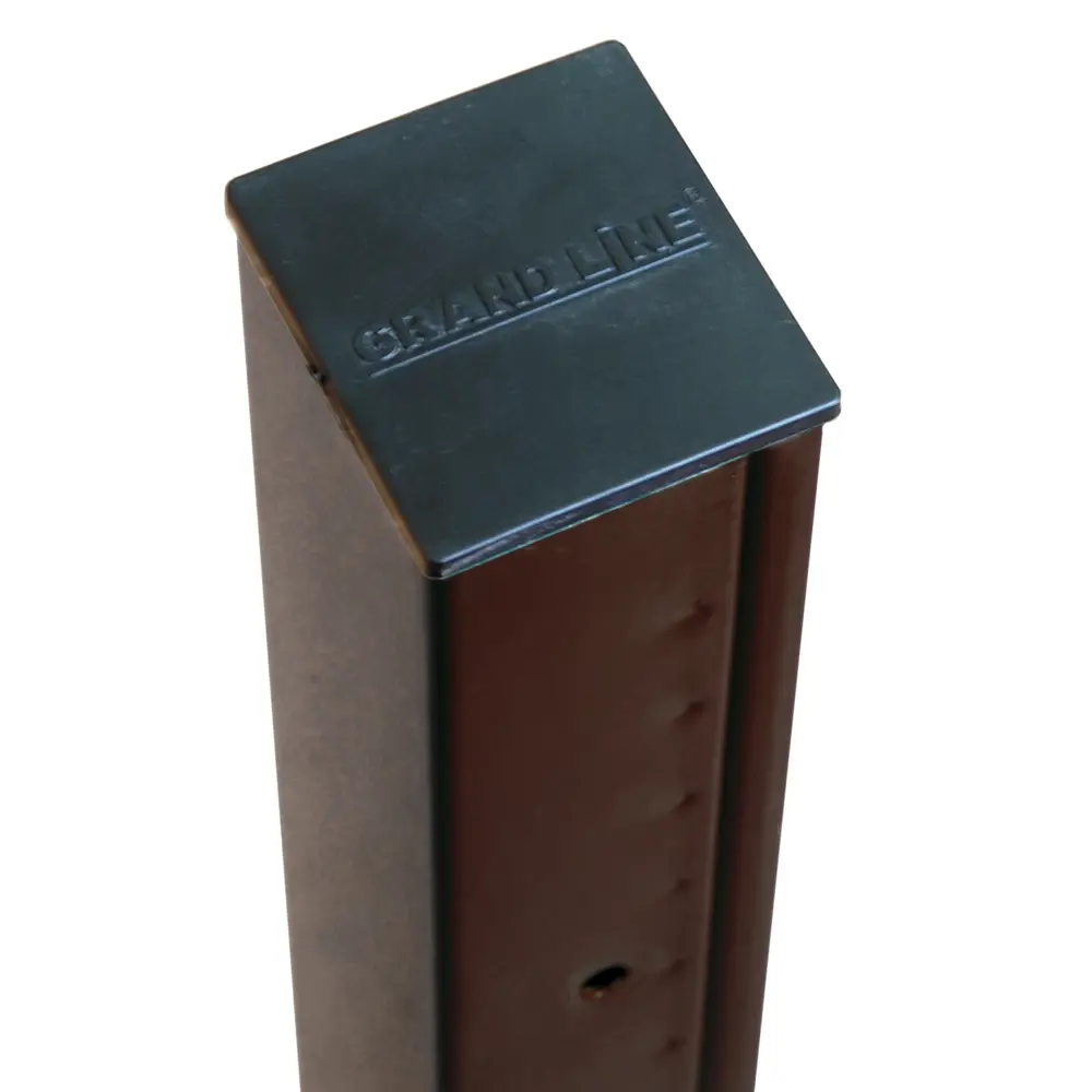 Столб для забора Grand Line, 62х55х1765 коричневый, 3 отверстия Santreyd STLM-2065251 - Вид №2