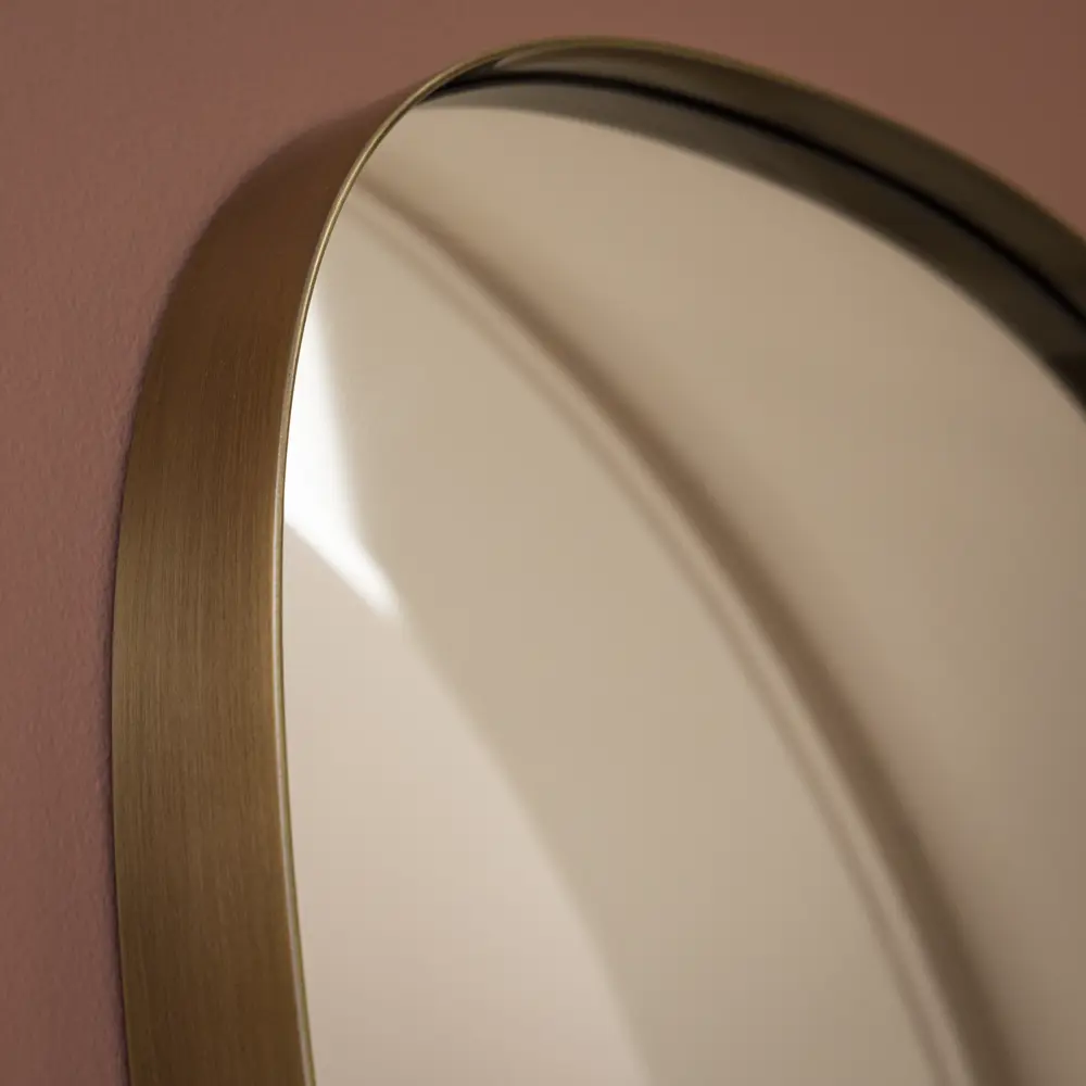 Зеркало декоративное KREAFORTA Glam Brass овальное 40x78 см металл цвет золотистый STLM-2181402 - Вид №2