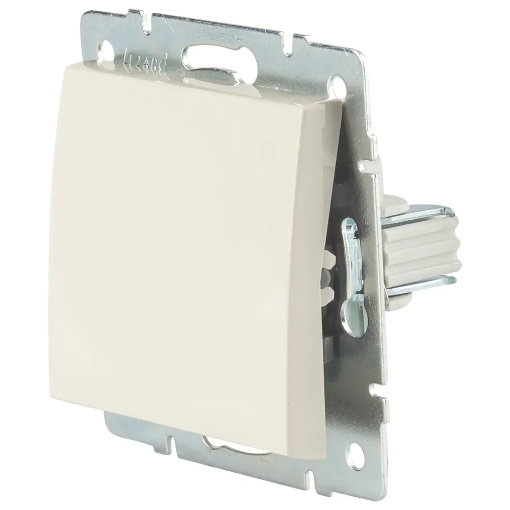 Выключатель встраиваемый Lezard Rain 1 клавиша, цвет бежевый STLM-2147911 - Вид №2