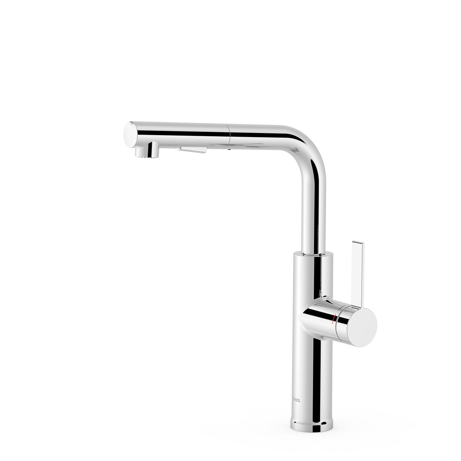 КУХОННЫЙ однорычажный смеситель со съемным носиком и 2 видами струи для кухни-23043803 TRES Kitchen