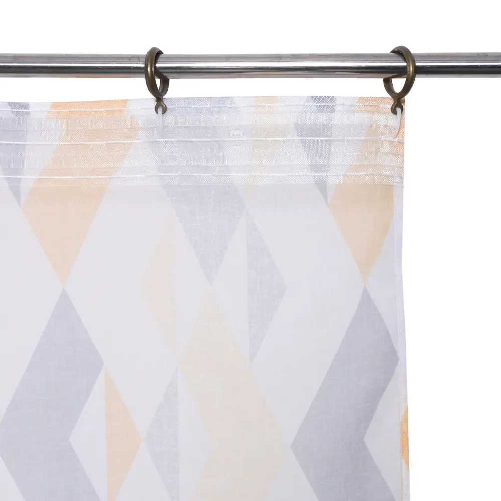 Тюль на ленте Inspire Mukkonam 250x280 см цвет серо-желтый STLM-2170509 - Вид №4