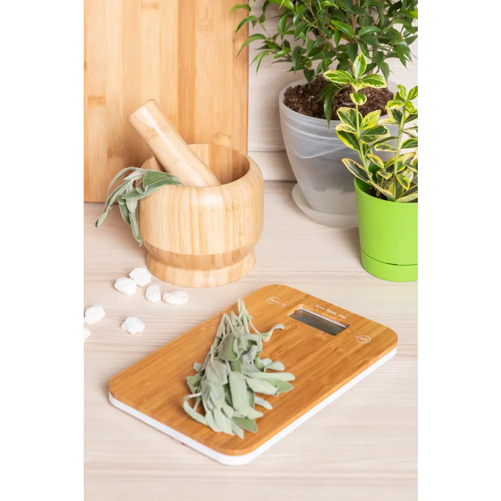 Весы настольные BAO 23x15x14 см бамбук до 5 кг Santreyd STLM-2006459 - Вид №4