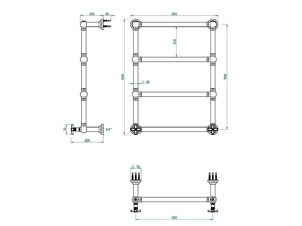 Полотенцесушитель THG Paris WEST COAST ARCH-00151199 - Вид №2