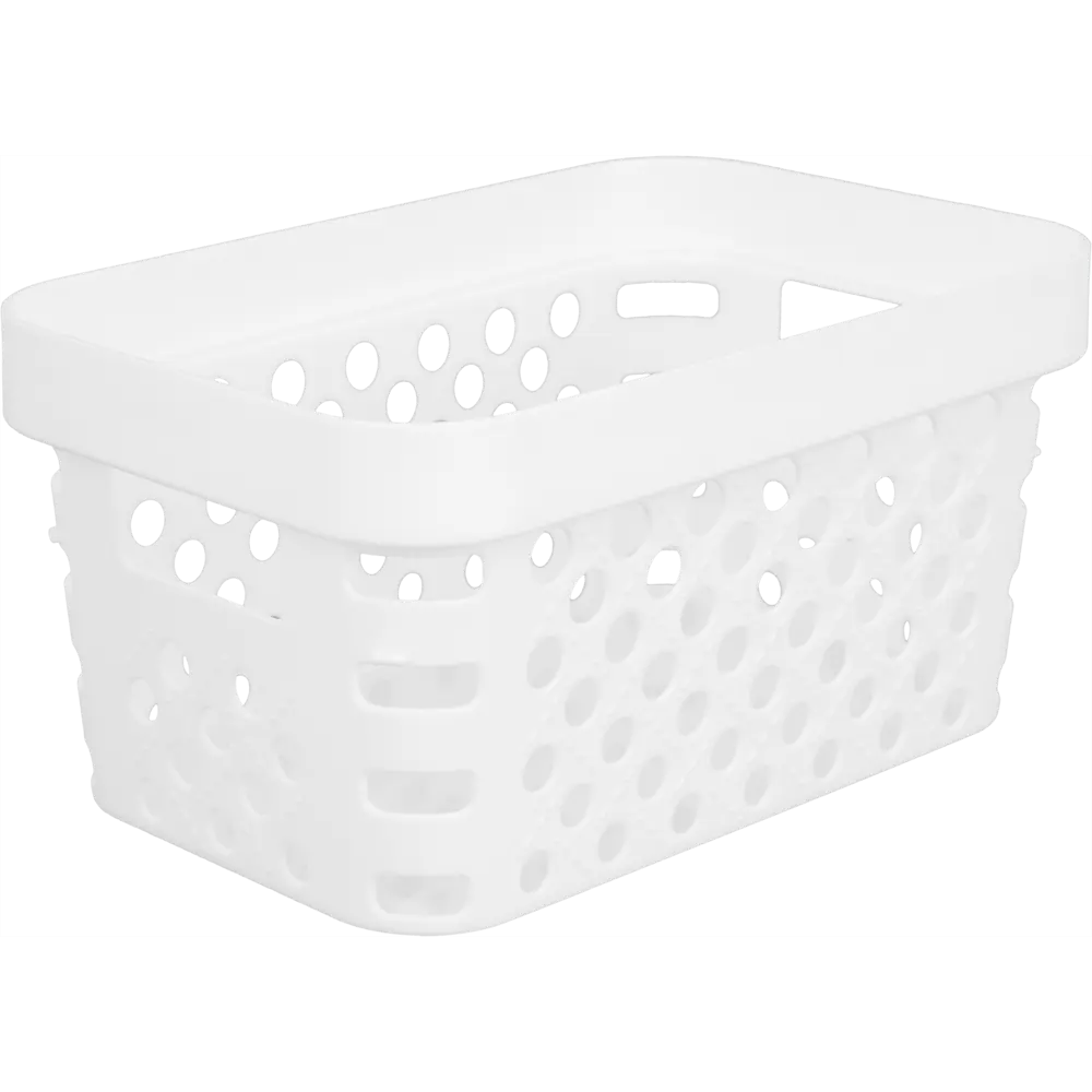 Корзина Eternity 25x17x13 см 4 л полипропилен цвет белый 82999618 STLM-2181414 Santreyd  - Вид №1