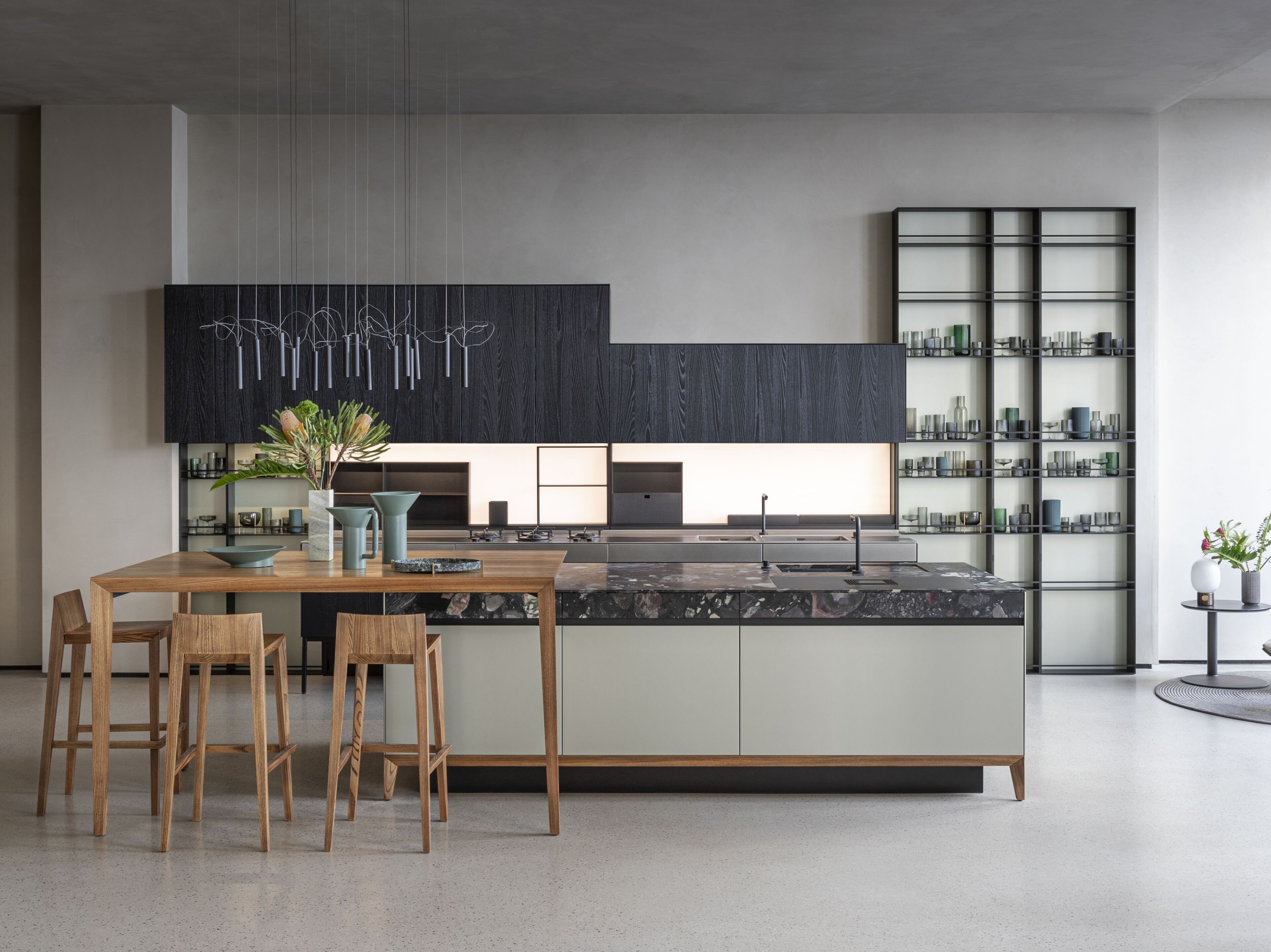 Встроенная кухня с островом Euromobil шесть ARCH-00139667 - Вид №1