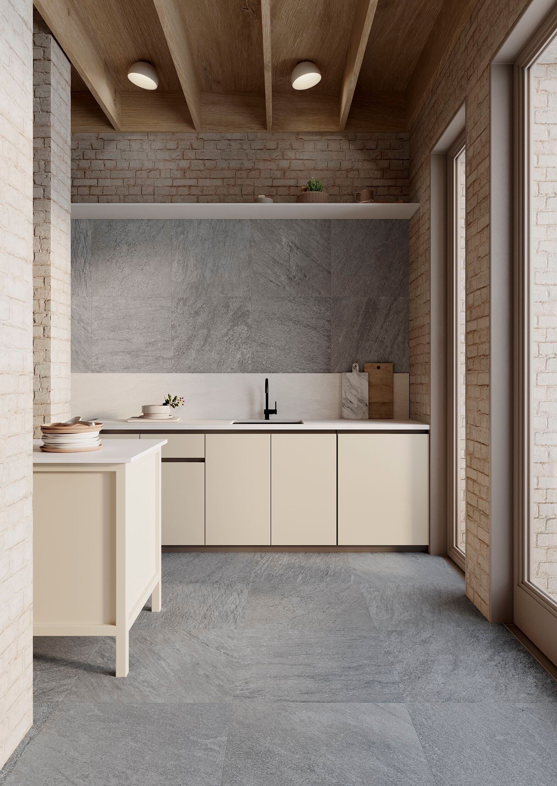 Противоскользящее напольное покрытие из керамогранита с эффектом камня Gayafores QUARTZ ARCH-00070590 - Вид №11