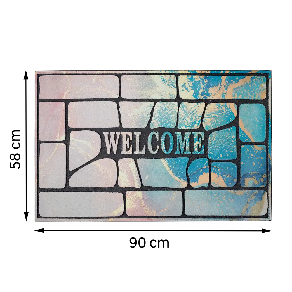 Коврик Inspire Berstodo 58x90 см резина цвет мультиколор STLM-2074923 - Вид №3