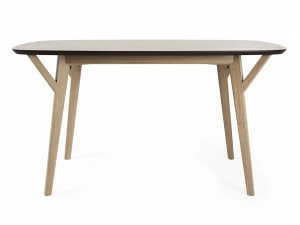 Обеденный стол прямоугольный осветленный дуб, кофейный 140 см Proso THE IDEA  210022 Дуб сонома;бежевый