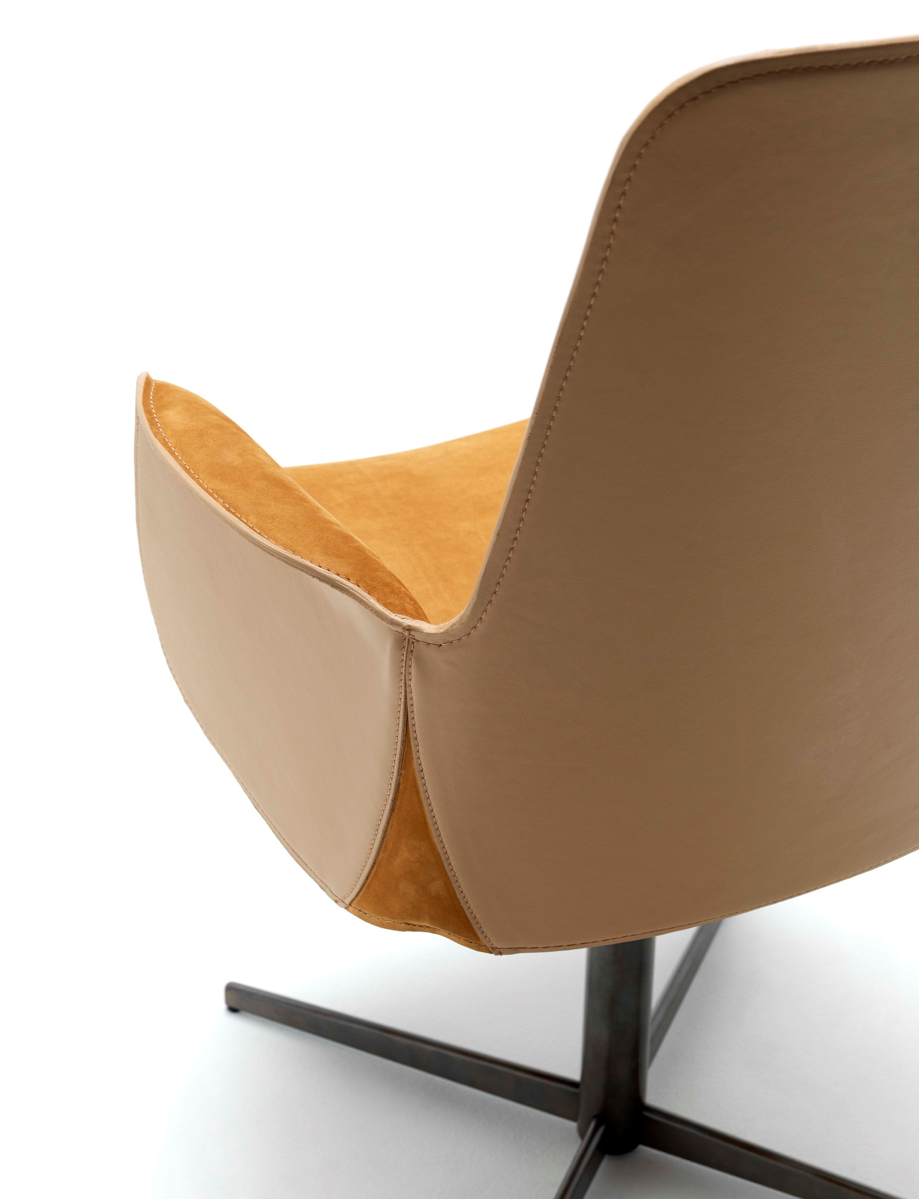 Кожаный стул с подлокотниками Fasem Electa ARCH-00115932 - Вид №14