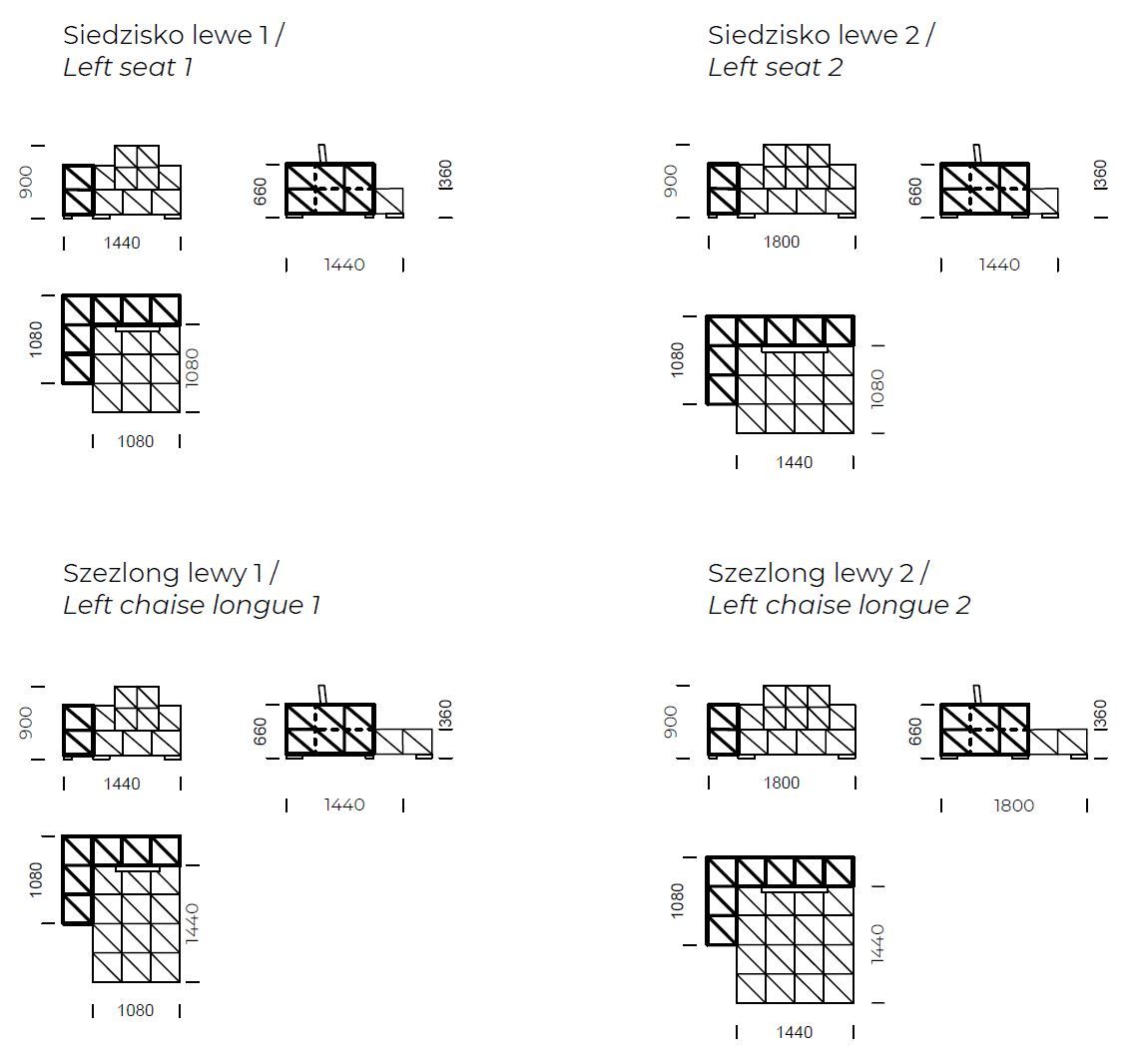 Секционный диван из ткани Nobonobo SPLIT IT ARCH-00027797 - Вид №8
