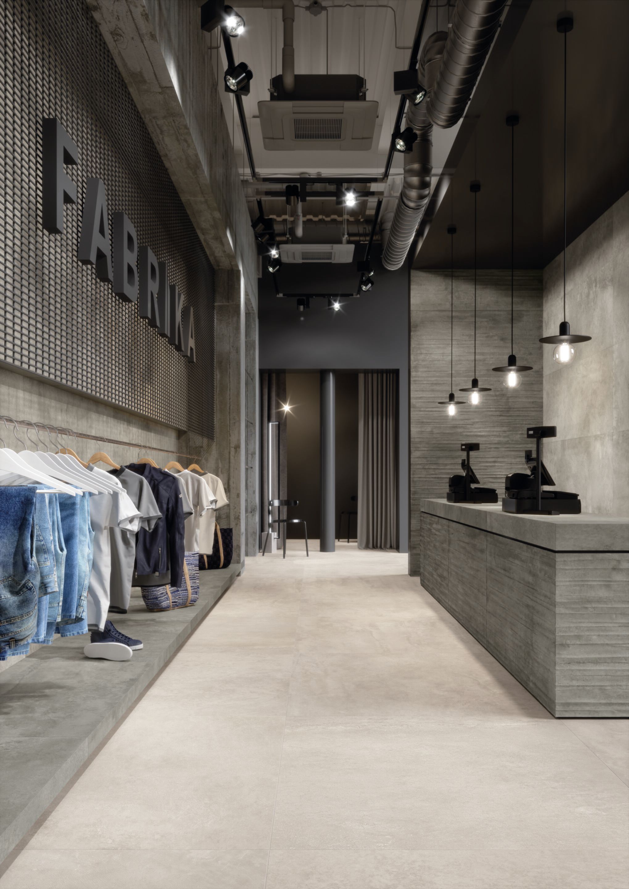 Пол / керамогранит с эффектом цемента EmilCeramica Fabrika ARCH-00082249 - Вид №5