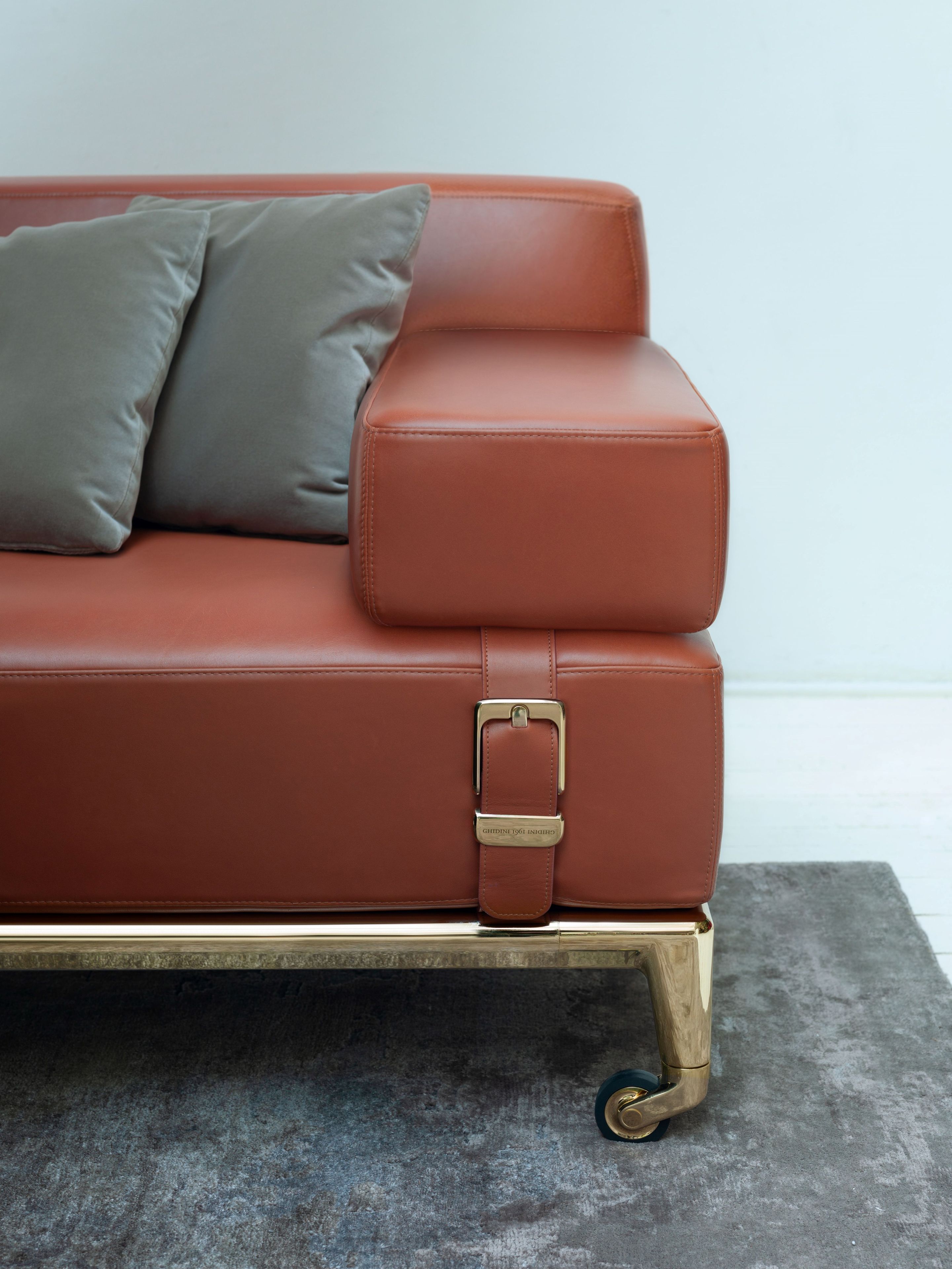 Кожаное кресло с колесами GHIDINI1961 Шейкер ARCH-00138614 - Вид №2