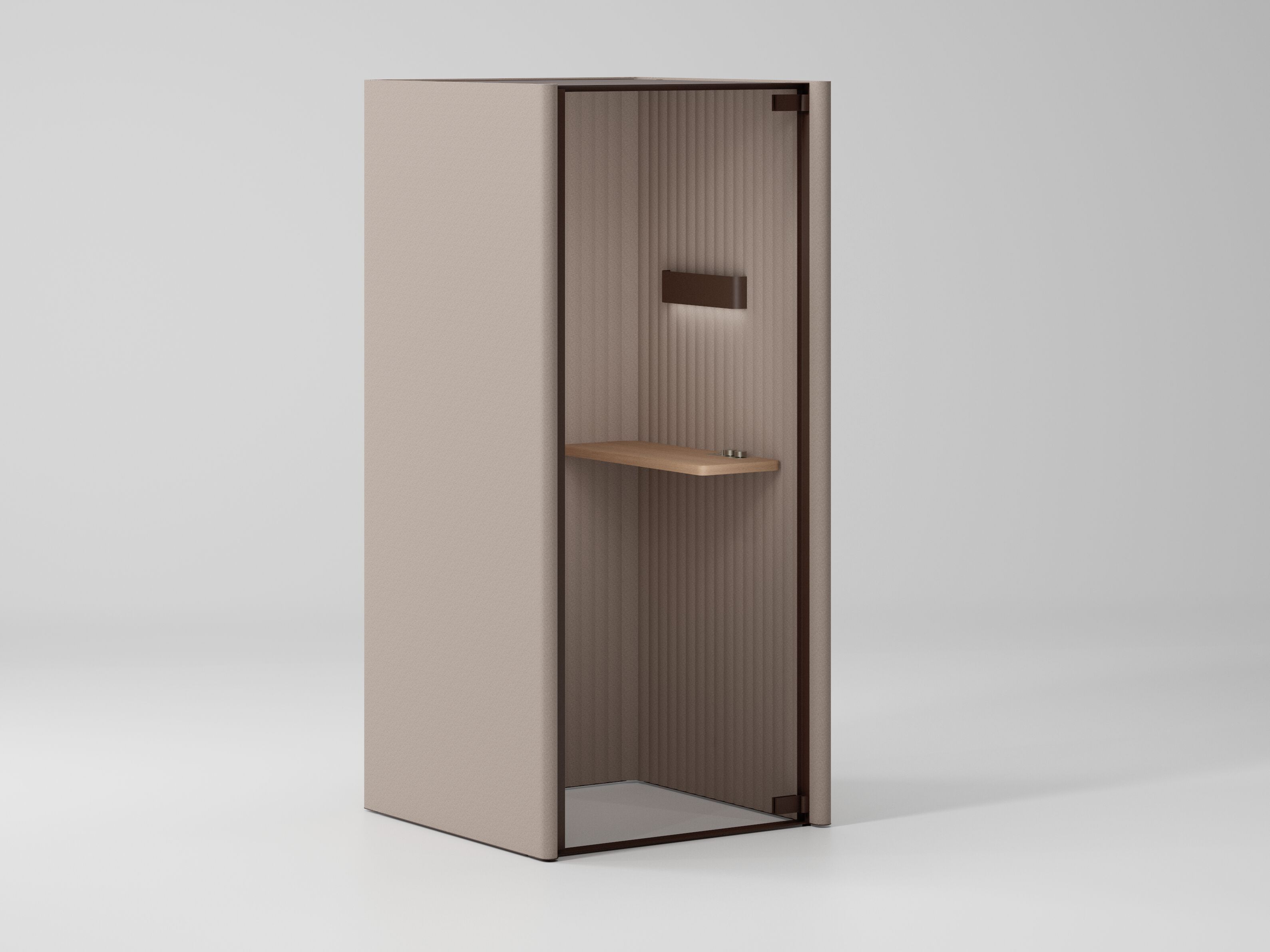 Одноместная акустическая офисная кабина со столом Kettal Pi ARCH-00132037