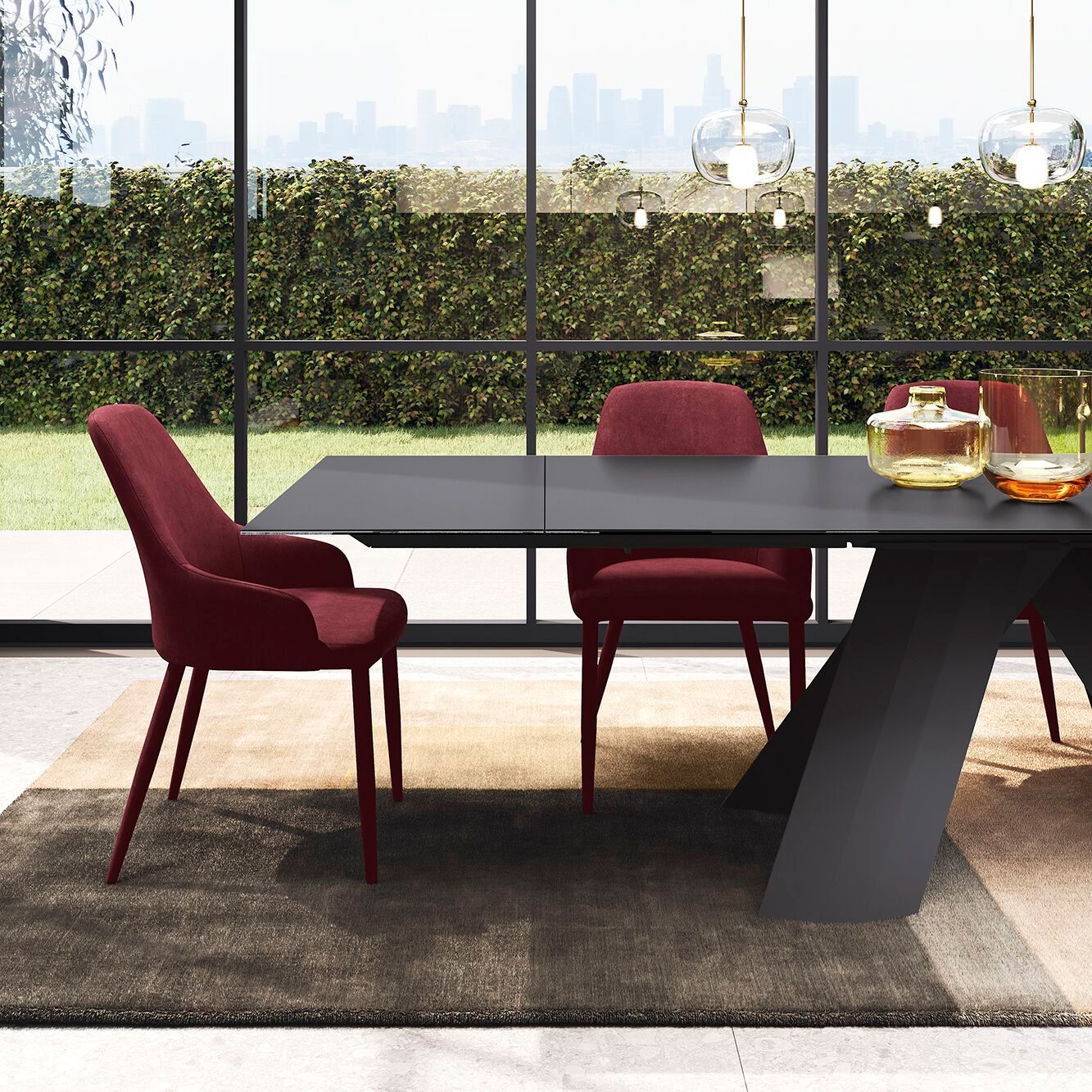 Стеклянный выдвижной стол Febal Casa LEEDS ARCH-00115198 - Вид №2