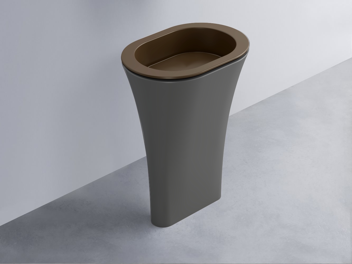 AMLA65-CA+AMPILO-CA+AMCOLO-CM Раковина Amedeo Ovale отдельностоящая cielo Enjoy + Amedeo Ceramica Cielo