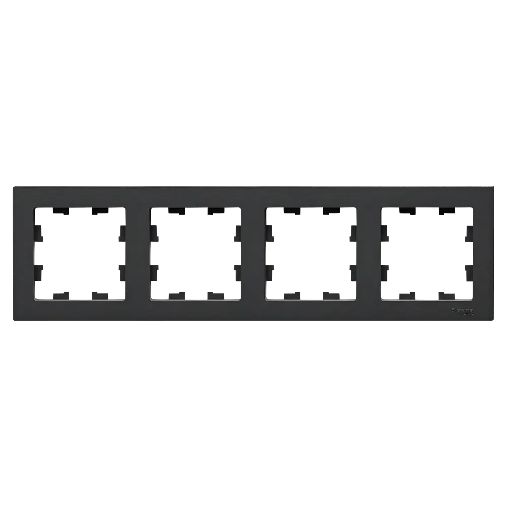 Рамка Systeme Electric AtlasDesign 4 поста цвет базальт STLM-2023052