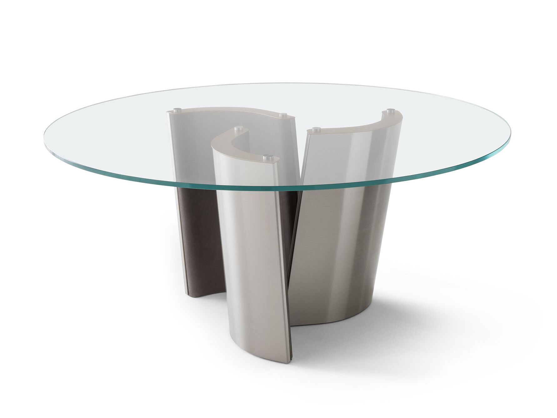 Круглый стол из стали и стекла OAK New York Suite ARCH-00135007