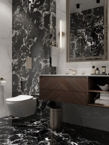 ELEGANT NERO — Керамогранит под мрамор HG2001-A Arcadia Ceramica