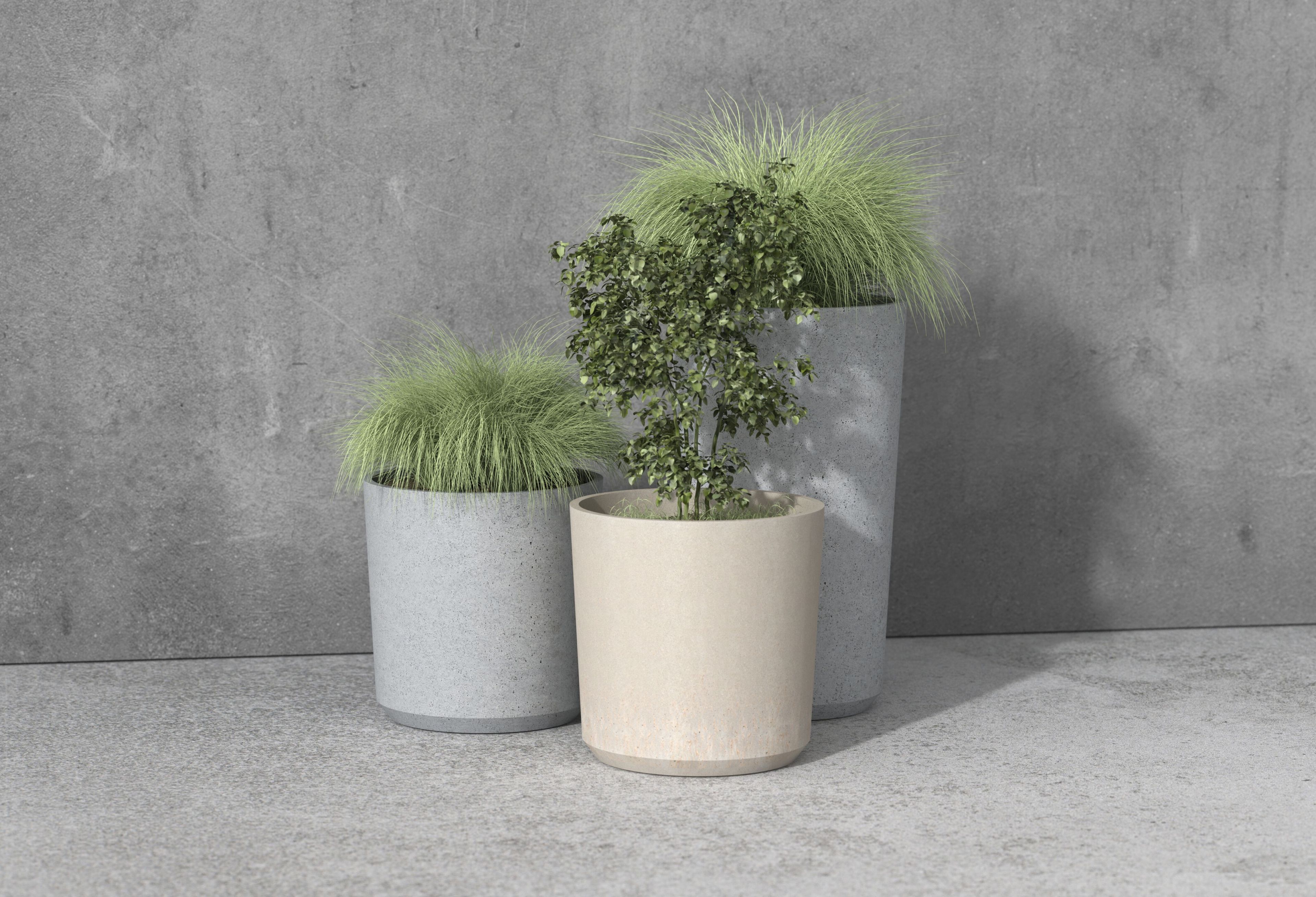 Круглый бетонный горшок Betoni Simple ARCH-00147358 - Вид №1