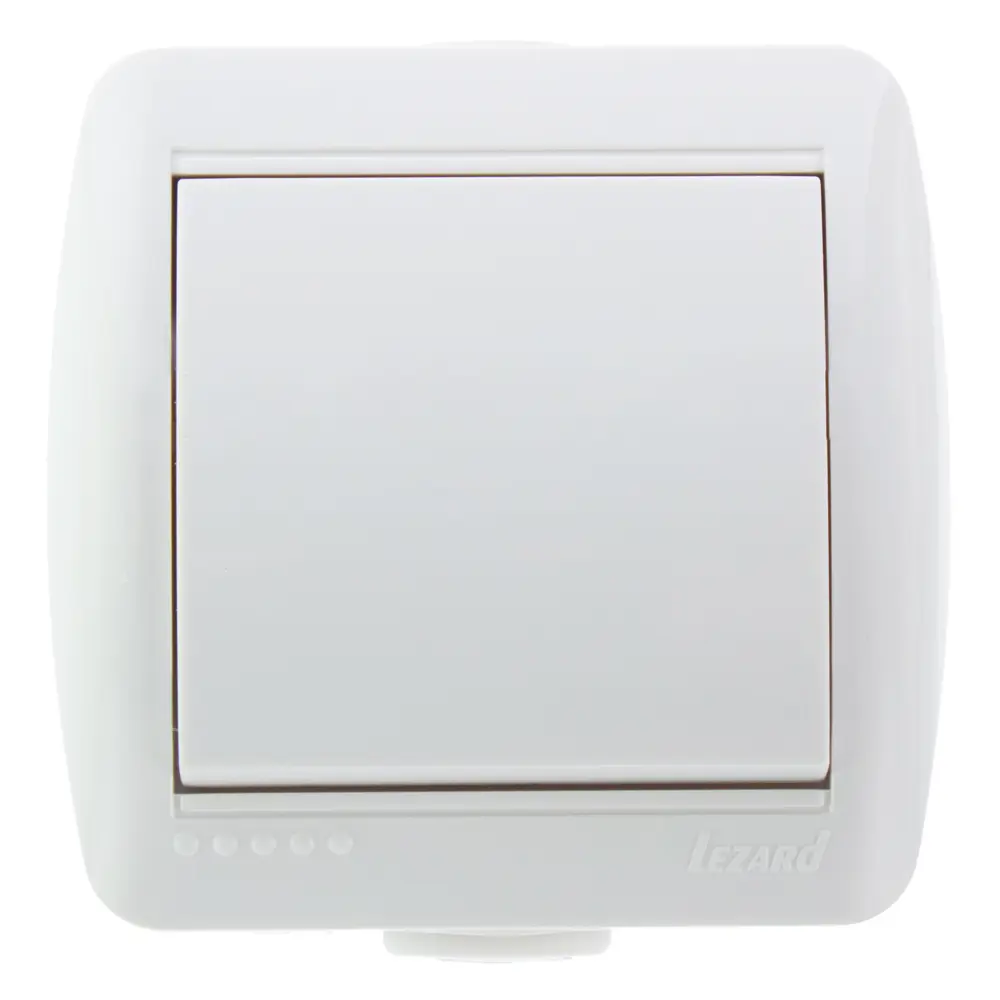 Выключатель накладной Lezard Nata 1 клавиша, цвет серый STLM-2013872