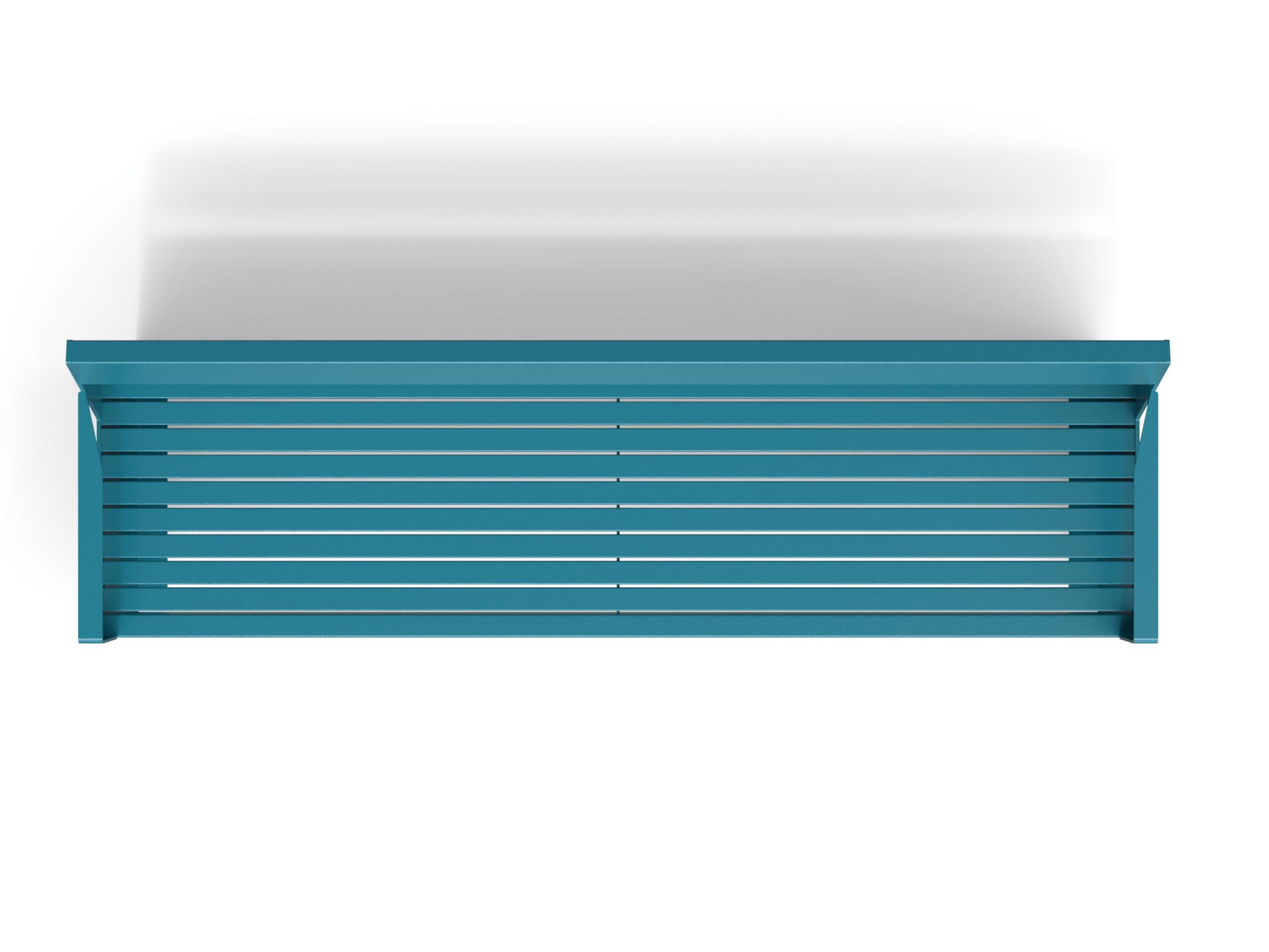 Оцинкованная стальная скамья со спинкой с подлокотниками City Design Lena ARCH-00128656 - Вид №1