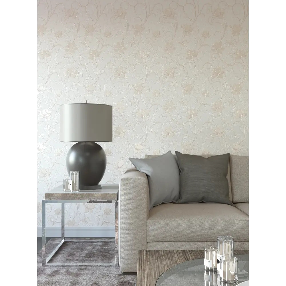 Обои флизелиновые Палитра Lilium бежевые 1.06 м PL71051-21 STLM-2092358 - Вид №2