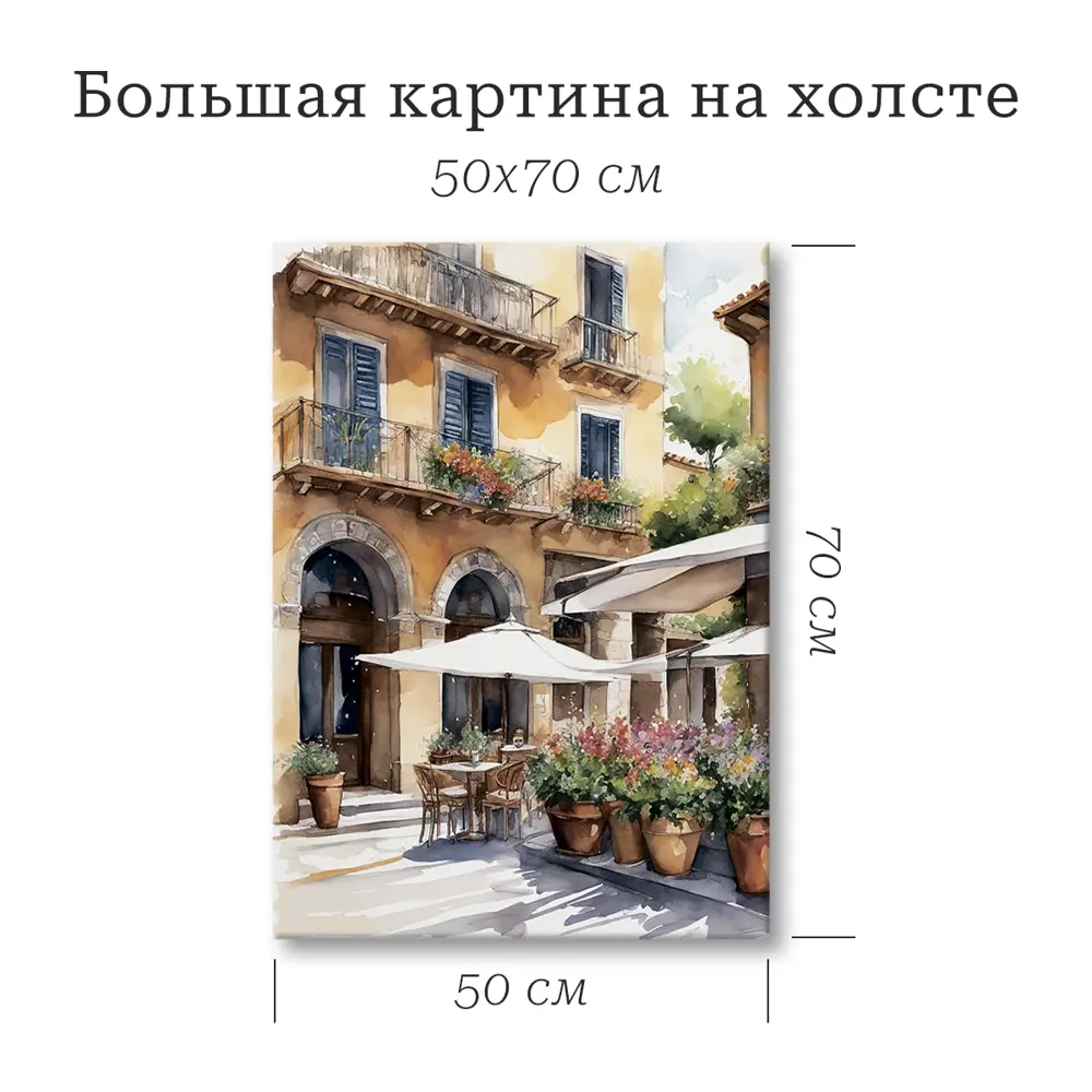 Картина Santreyd «Уютное кафе» 50×70 см для современного интерьера 89394684 STLM-1495211 - Вид №2