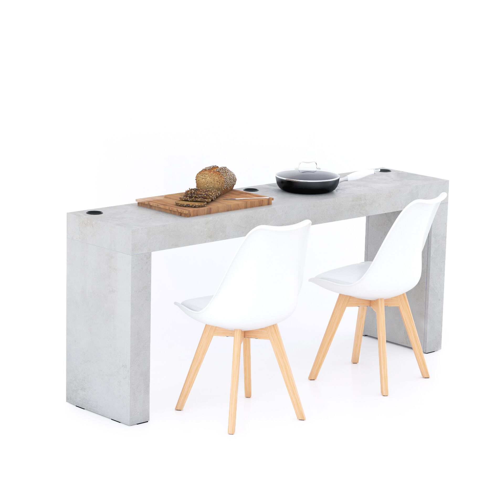 Прямоугольный меламинированный обеденный стол с беспроводным зарядным устройством Mobili Fiver Evolution ARCH-00074488 - Вид №50