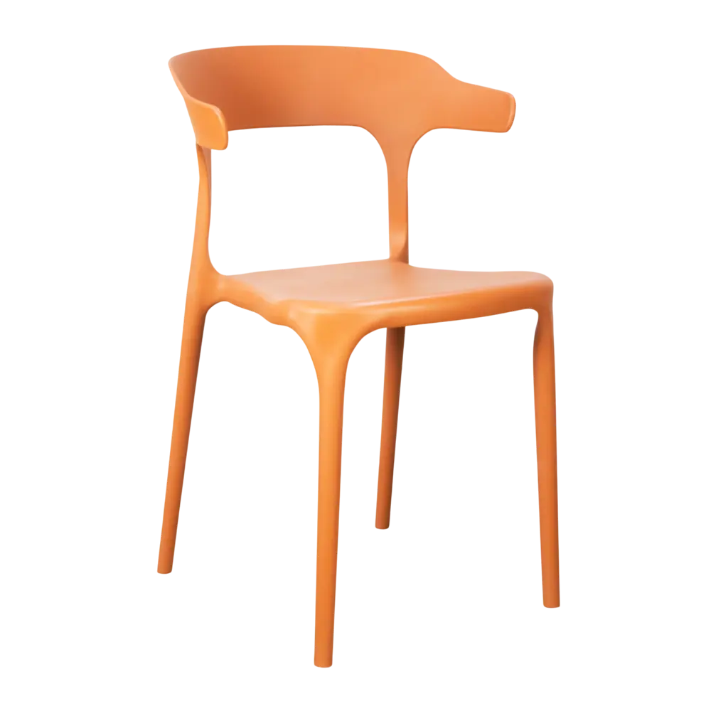 Кухонный стул Treet Roero 48x74x46.5 см каркас пластик спинка полипропилен цвет терракотовый STLM-2062031 - Вид №3