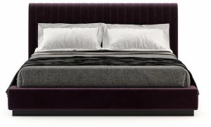Laskasas Двуспальная кровать из ткани с высоким изголовьем Harry Lk1134