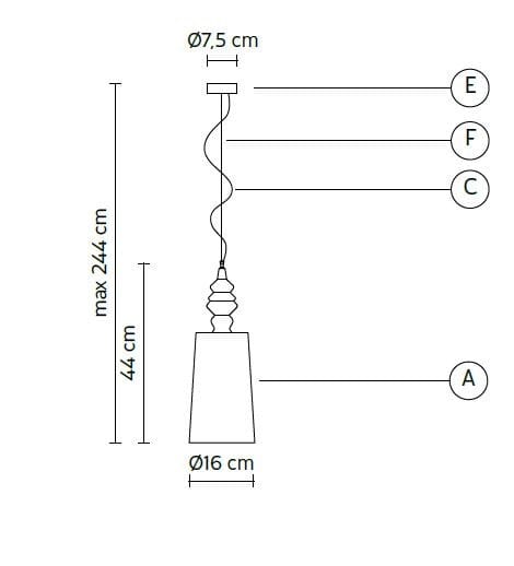 Керамический подвесной светильник Karman Alibababy ARCH-00040079 - Вид №1