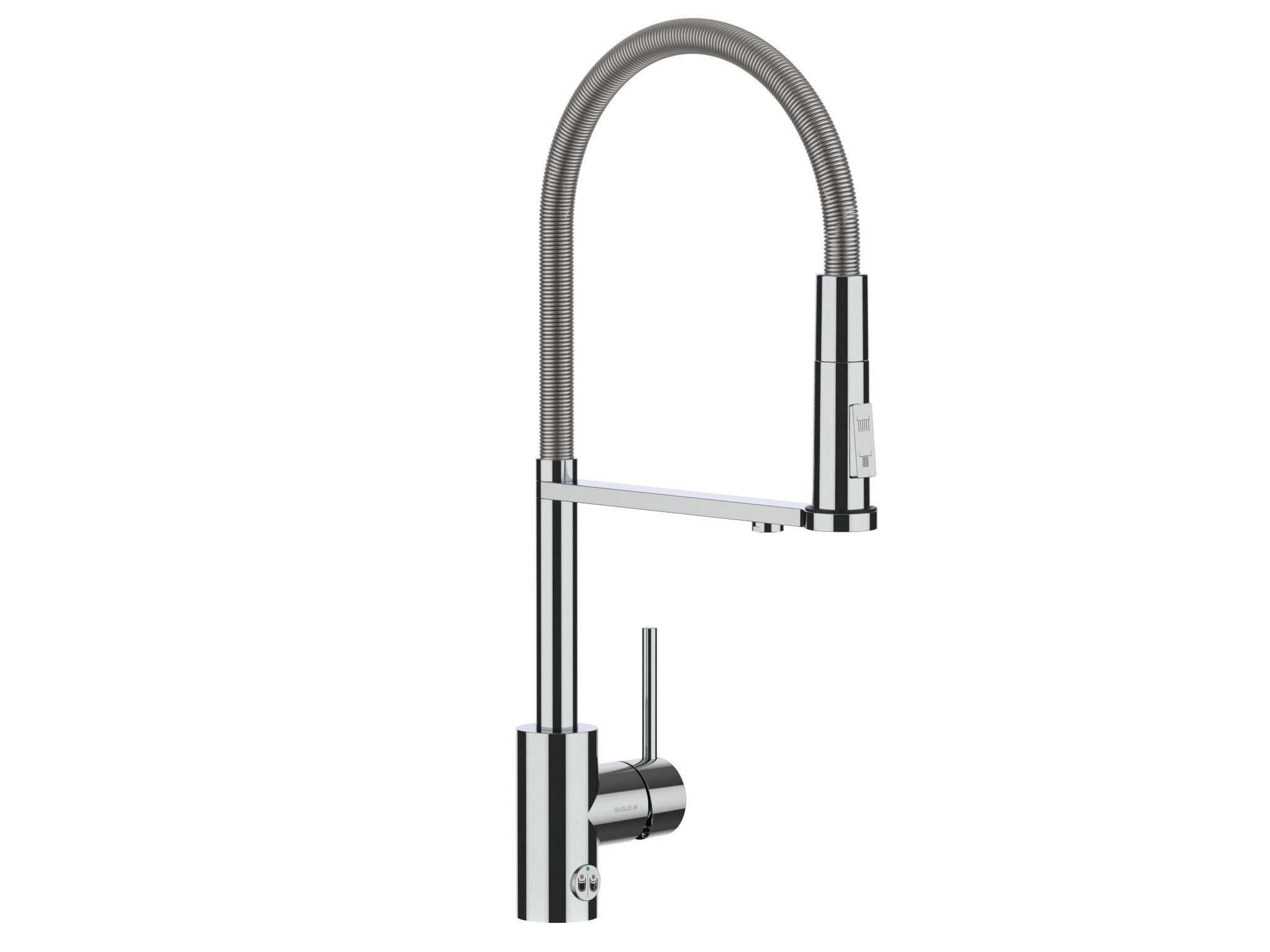 Однорычажный смеситель для кухни с выдвижным ручным душем GUGLIELMI RUBINETTERIE Pura ARCH-00128012