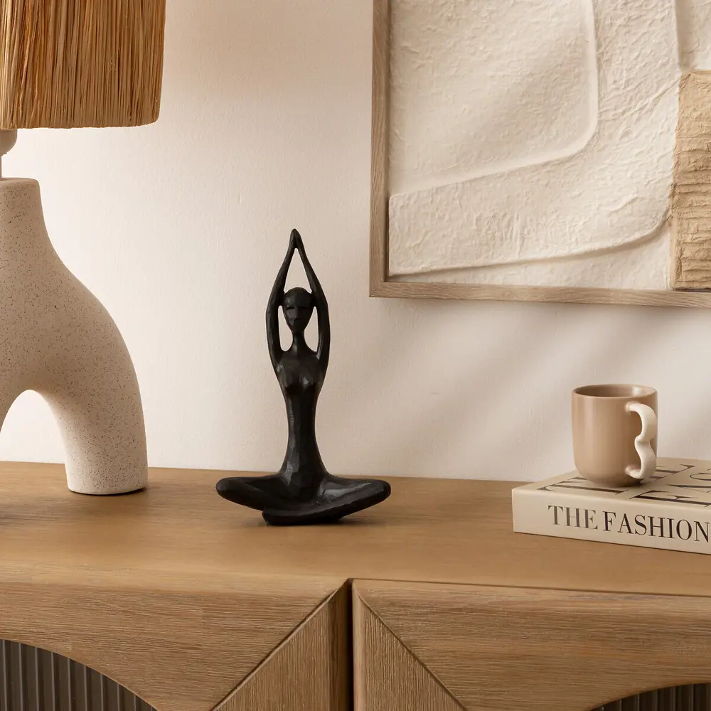 Статуэтка Йога пластик черная 18 см Atmosphera STLM-2136406 - Вид №4