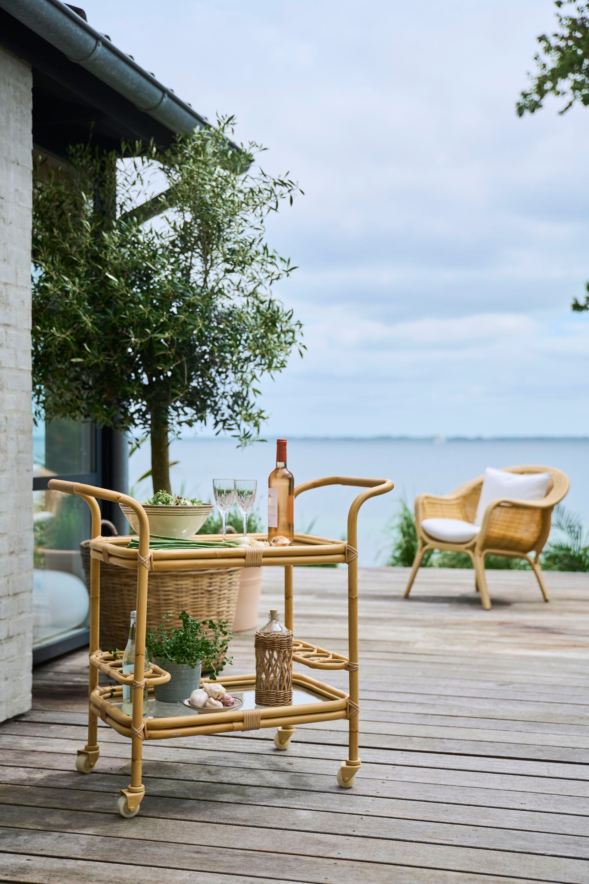 Садовая барная тележка из Алу-ротанга и ArtFibre Sika Design Exterior ARCH-00108871 - Вид №2