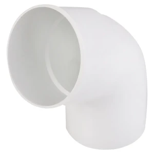 Отвод на 67° для трубы 80 мм цвет белый