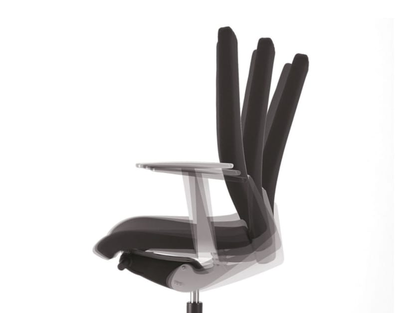 Офисное кресло из ткани с колесами и подлокотниками с 5 спицами TALIN Aviamid ARCH-00026444