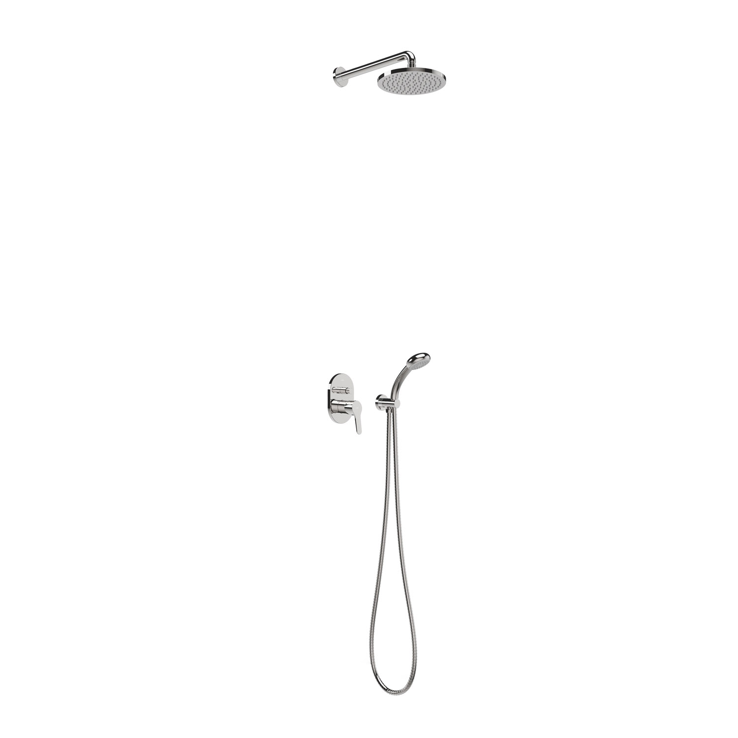 Базовый 2-ходовой смеситель для душа с одной ручкой-21599002 TRES Base